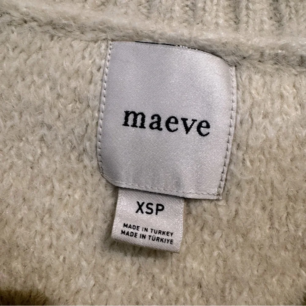 NWOT ANTHROPOLOGIE MAEVE GRAPHIC FLOWER SWEATER VEST XSP - Picture 8 of 11